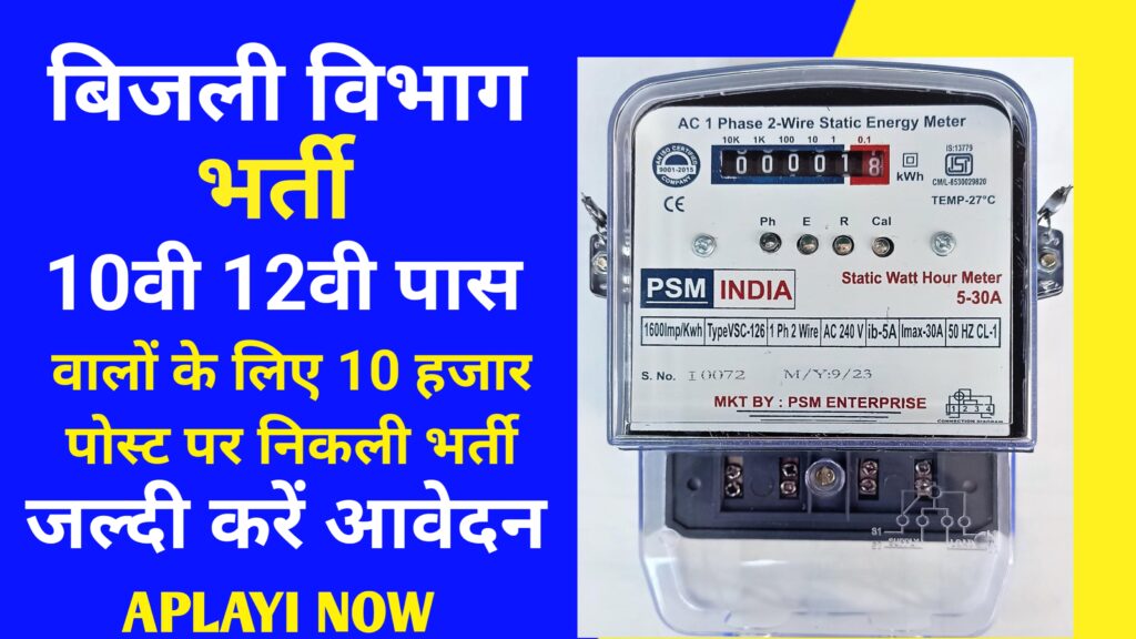 Bijali vibhag vacancy 2024 