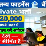 MP में Chaitanya Finance Job | ₹20,000 Salary + Incentive | Free रहने-खाने की सुविधा | 10th/12th पास के लिए भर्ती